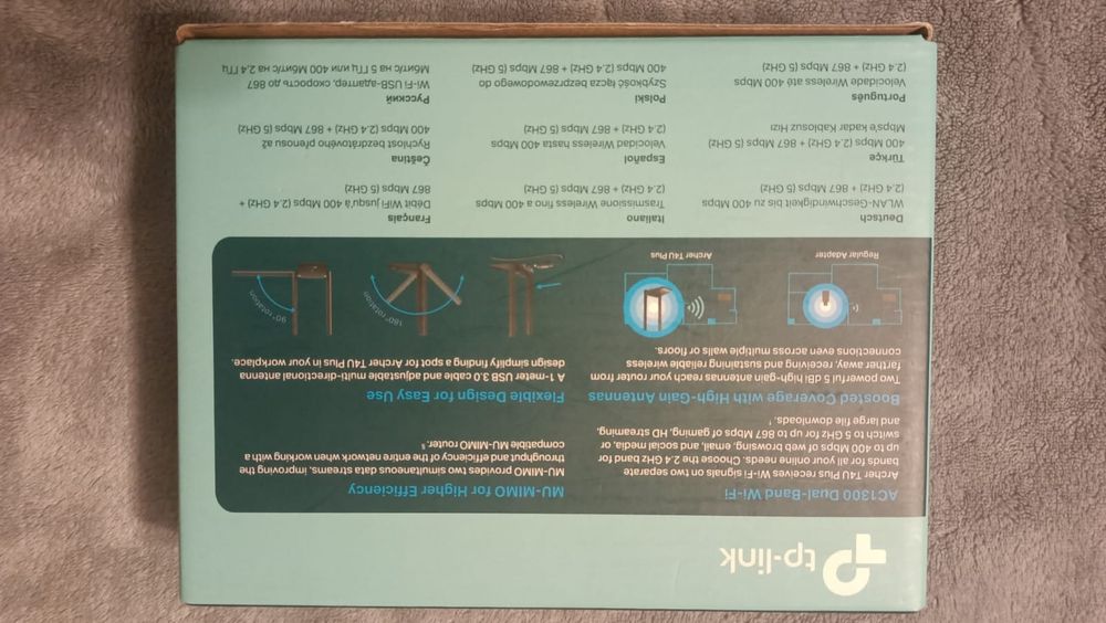 Adaptor wireless USB TP Link Archer T4U Plus