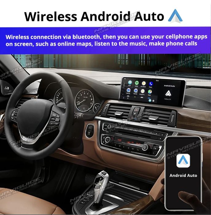 Navigatie Android 11 BMW F30 Apple Carplay, android Auto wireless