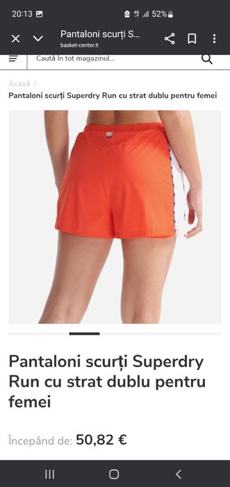 Pantaloni scurți damă SuperDry Run