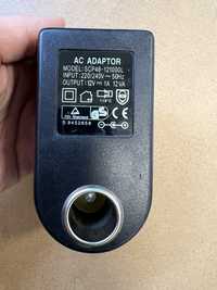 Ac adaptor transformator 12 v  1A priza auto