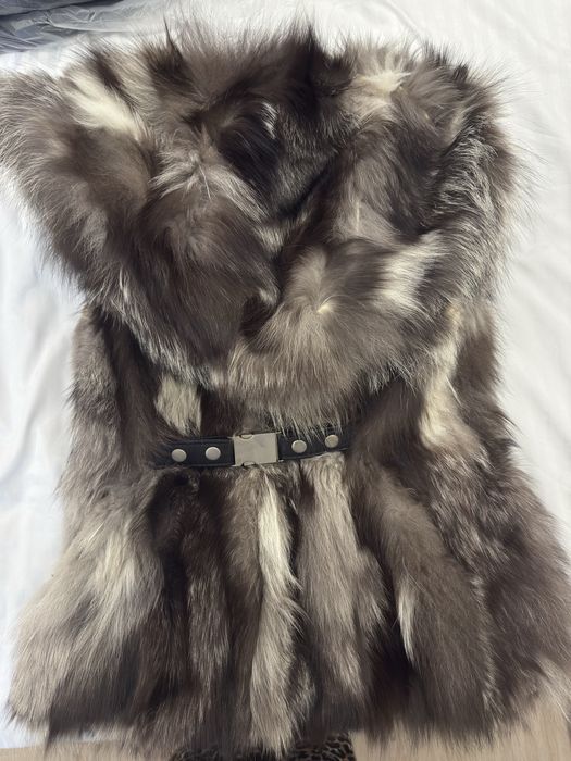 Елек от лисица 100% естествен косъм