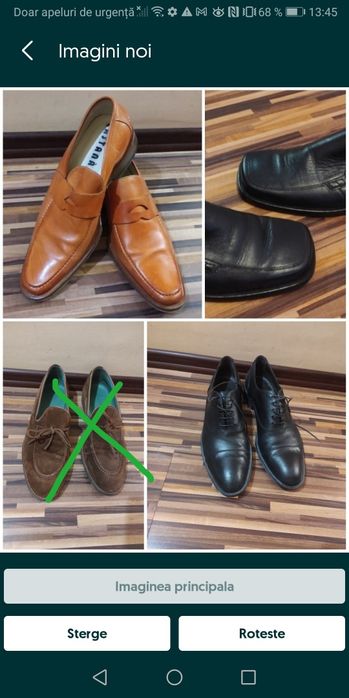 Pantofi piele, mărimea 40/pantofi piele galus mărimea 41,5/42