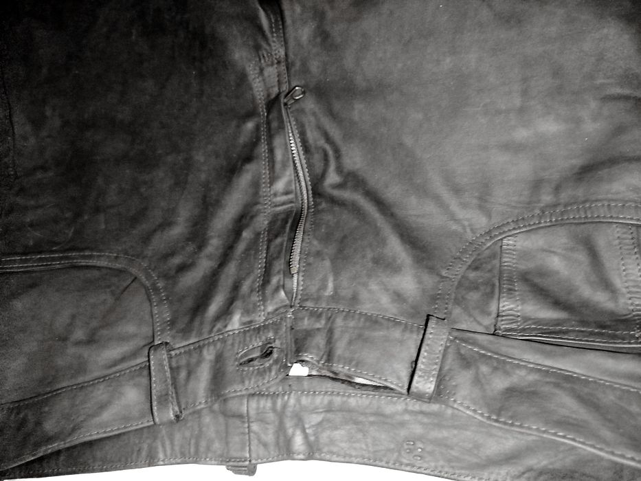 Pantaloni piele naturala barbati