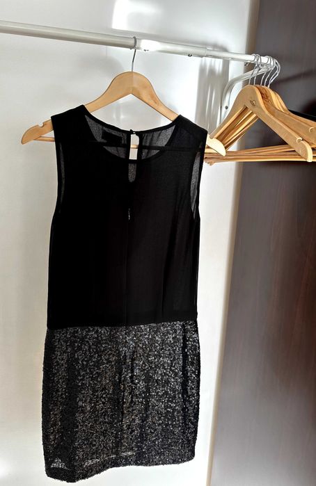Rochie Neagra cu Paiete