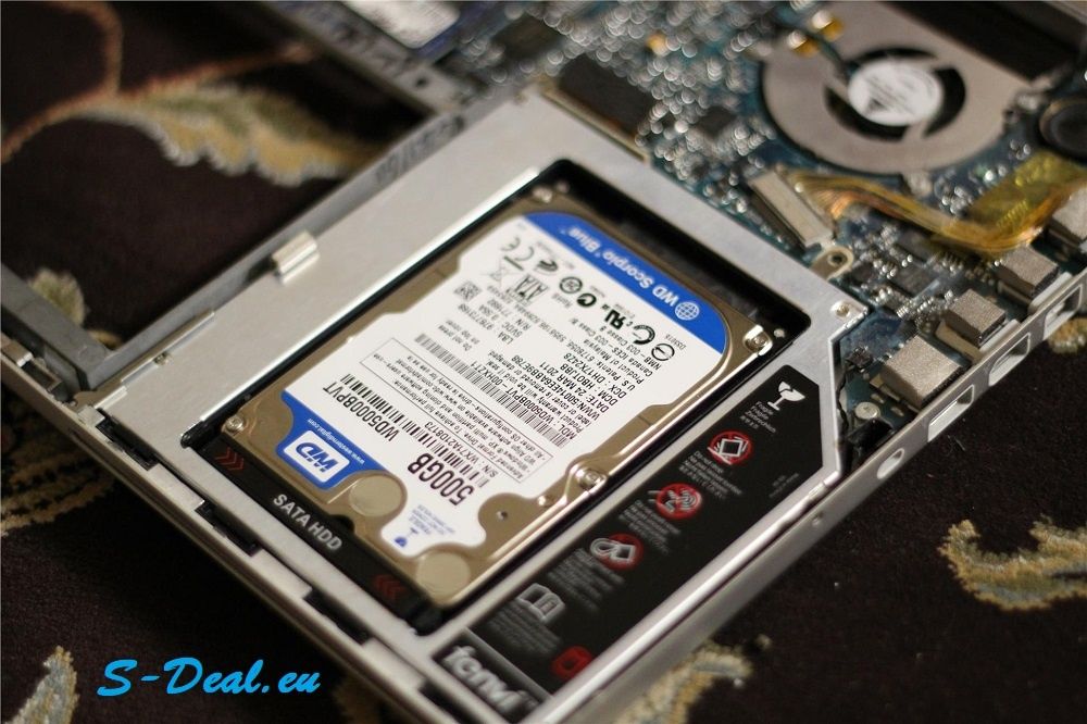 Caddy кутия за ВТОРИ Хард Диск "HDD/SSD" към вашия лаптоп + ГАРАНЦИЯ