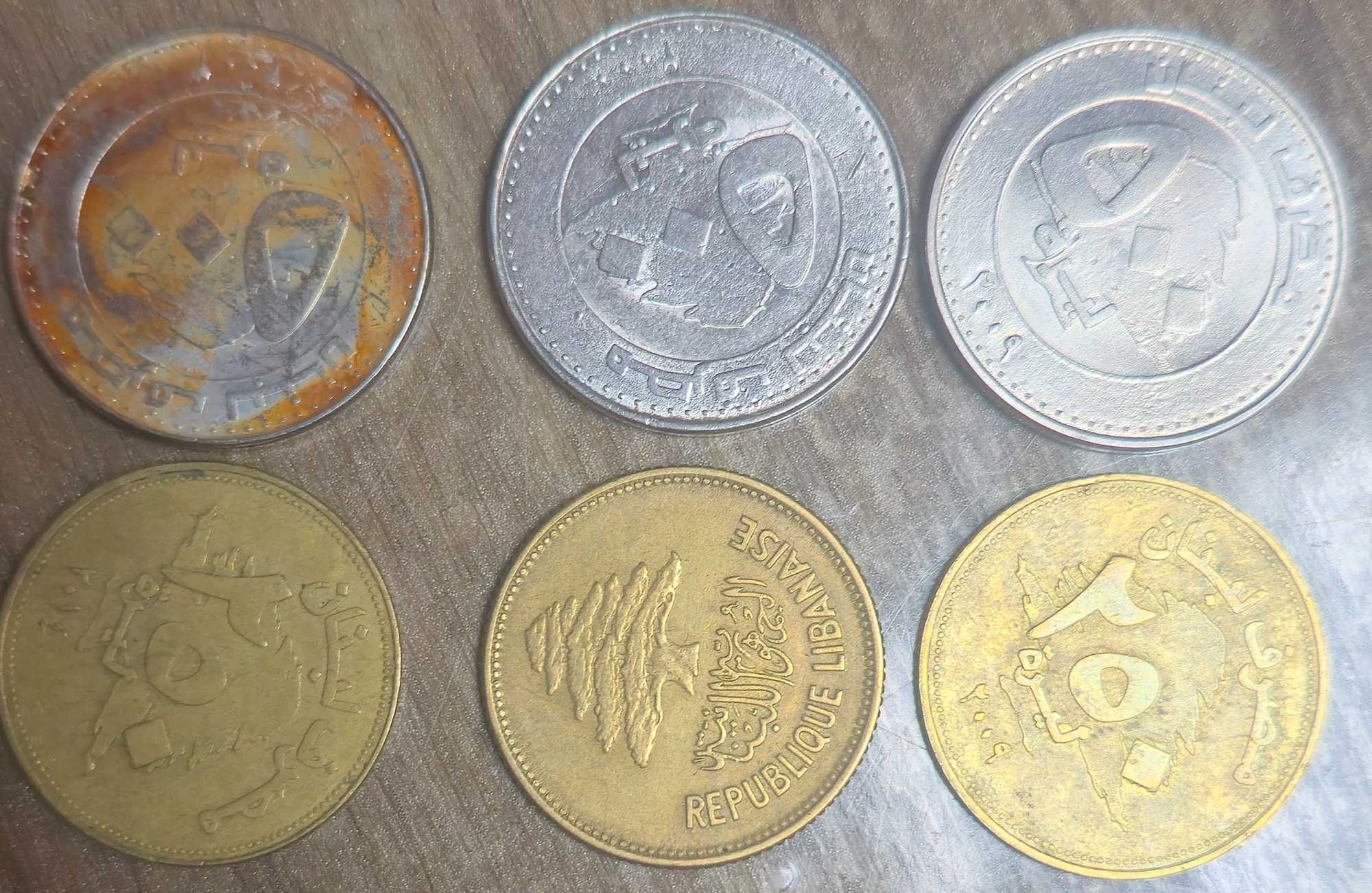 монети Ливан 6бр
