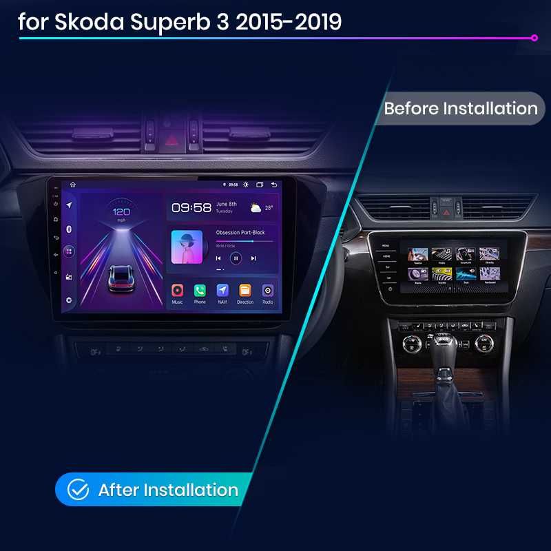 Мултимедия Android за Skoda Superb 2015-2019