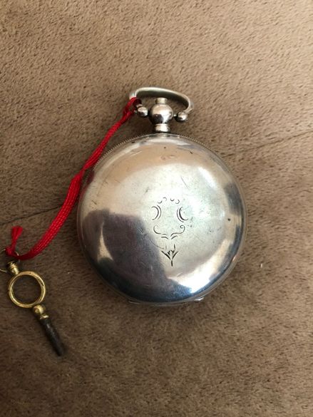 Стар османски сребърен часовник с ключе