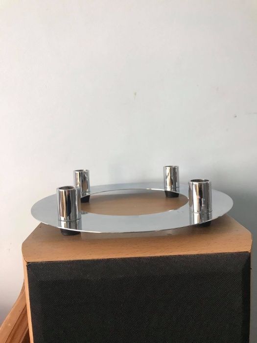 Vand suport pt lumanari, din inox,NOU