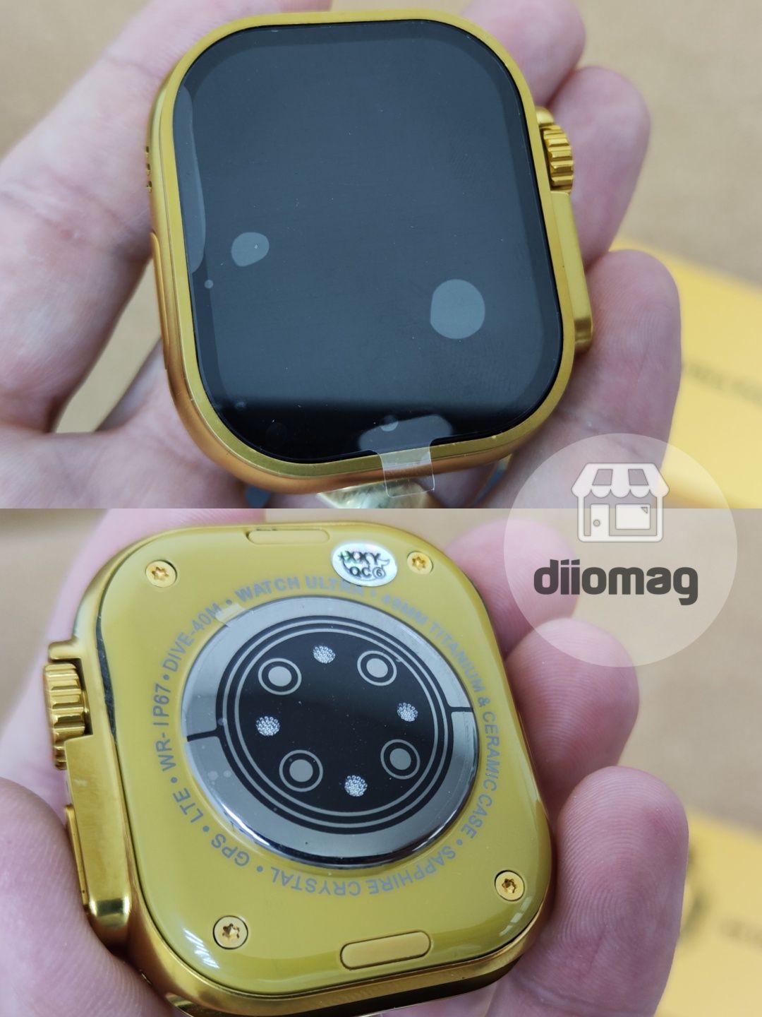 Ceas smartwatch ULTRA PRO GOLD EDITION 49mm IPS cu AOD