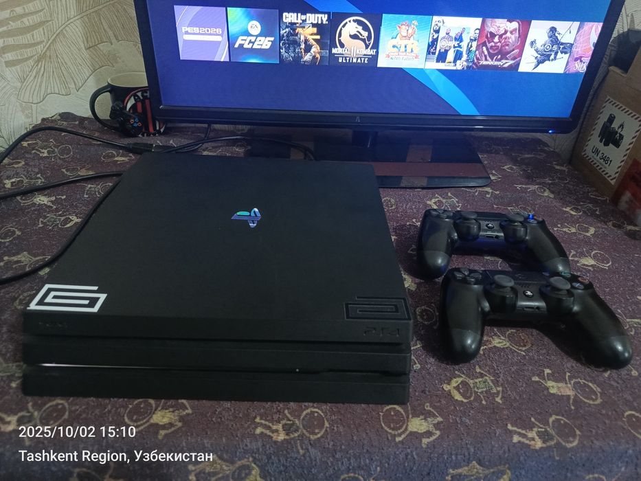 Ps4 PRO 1TB 4K UHD 9.00versiya proshivka qilingan (fc26+pes26 )