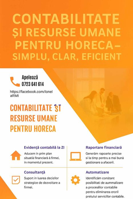 Contabilitate/resurse umane-HORECA-simplu, clar, eficient