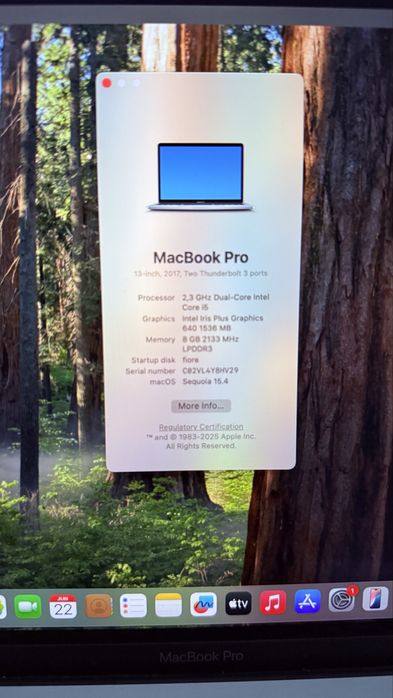 Vand Macbook pro 2017