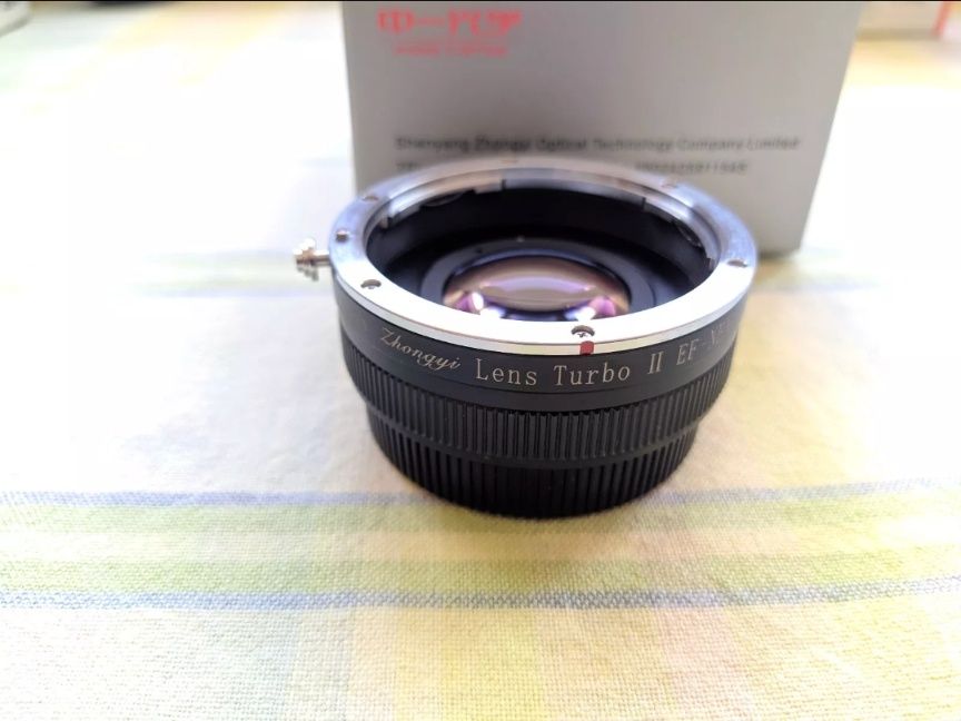 ZhongYi Mitakon Lens Turbo II адаптер за Canon EF обективи към Sony E