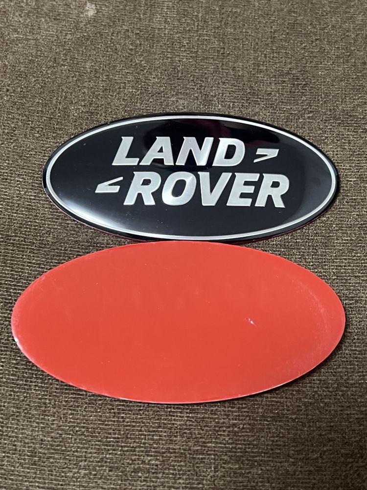 Set litere scris gri crom negru emblema capota  Land Rover Range Sport
