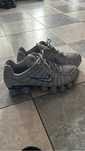 Nike shox grey white and blue