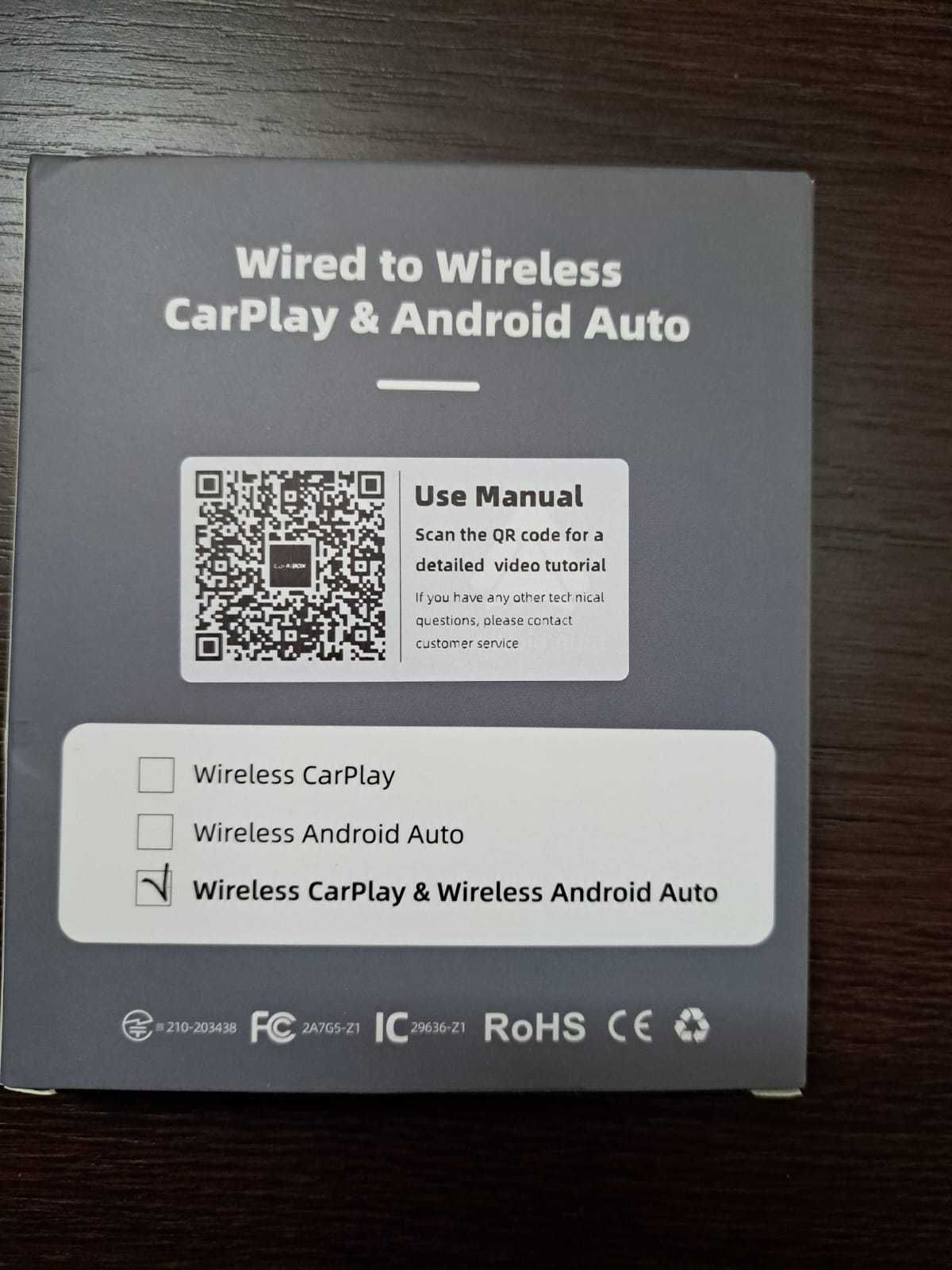 Android Auto si Apple Car Play wireless/bluetooth - Adaptor