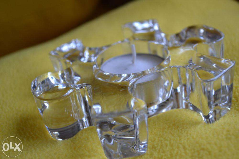 Suport sticla lumanare / Sfesnic sticla / Lumanare suport sticla