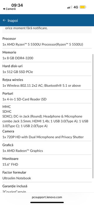 Laptop Lenovo,foarte putin folosit