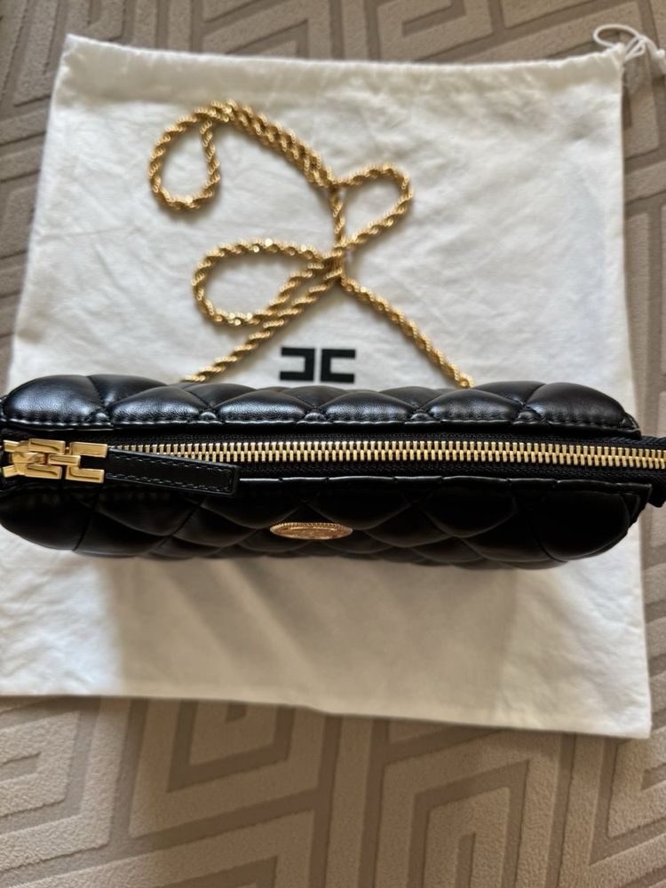 Дамска черна чанта Elisabetta Franchi нова
