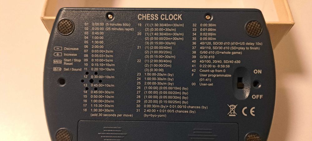 Електронен часовник за шах