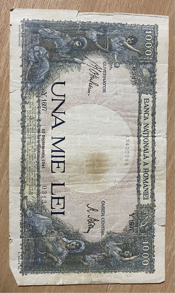 Bancnote vechi " Banca Națională a României "