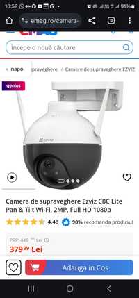 Camera de supraveghere Ezviz C8C Lite Pan & Tilt Wi-Fi, 2MP, Full HD