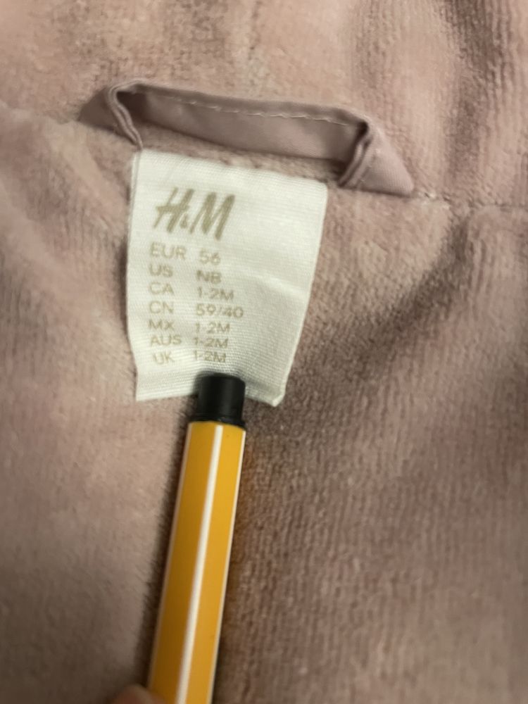 Combinezon  pentru fetițe h&m 1-2 luni sau nr  56 colecția 2023