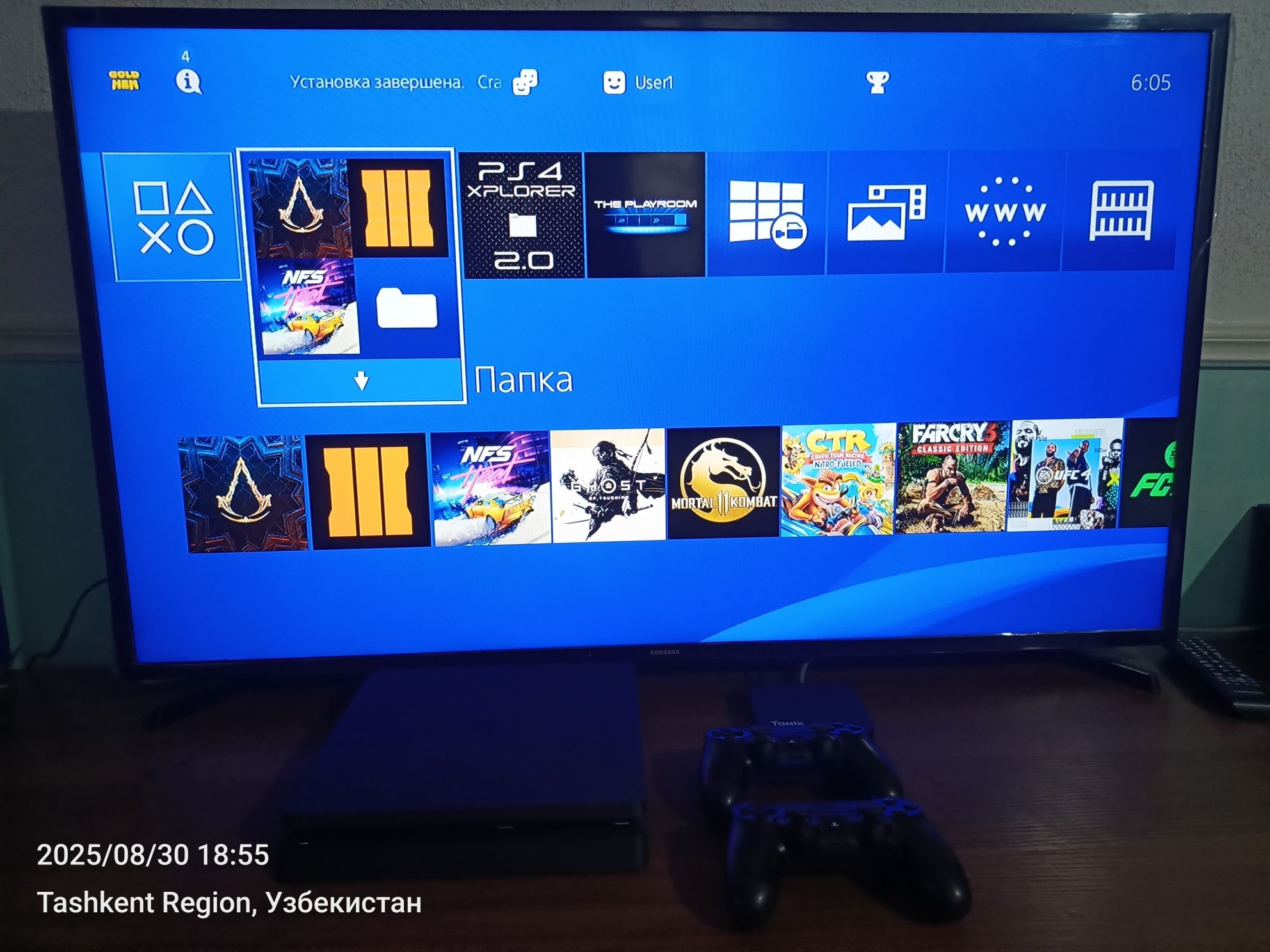 Ps4 slim 500gb proshivka qilingan. Garantiya beriladi