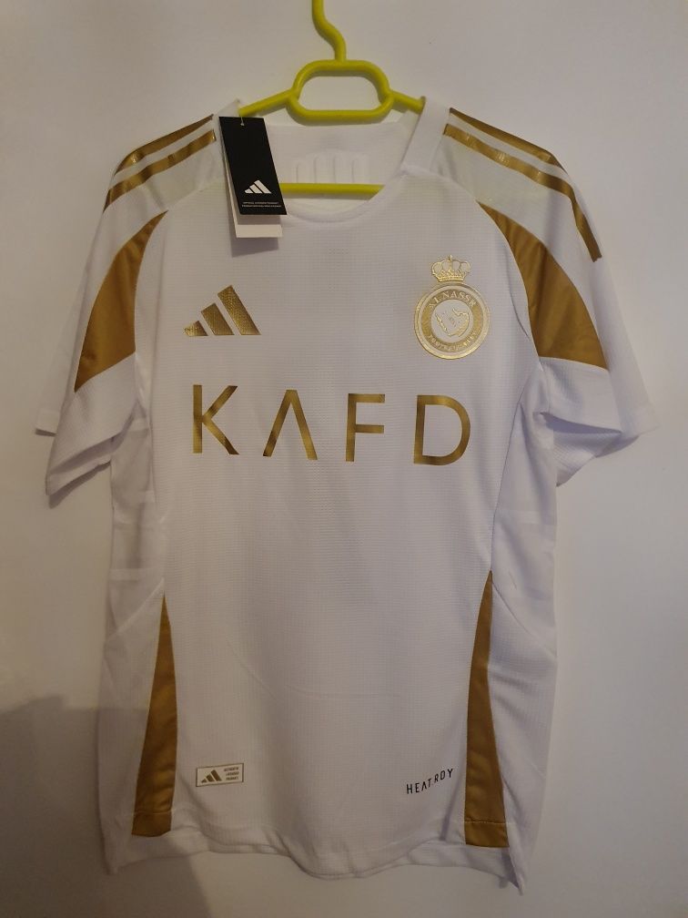 Tricou Al-Nassr 2025, Ronaldo #7, M, NOU cu eticheta,PlayerVersion