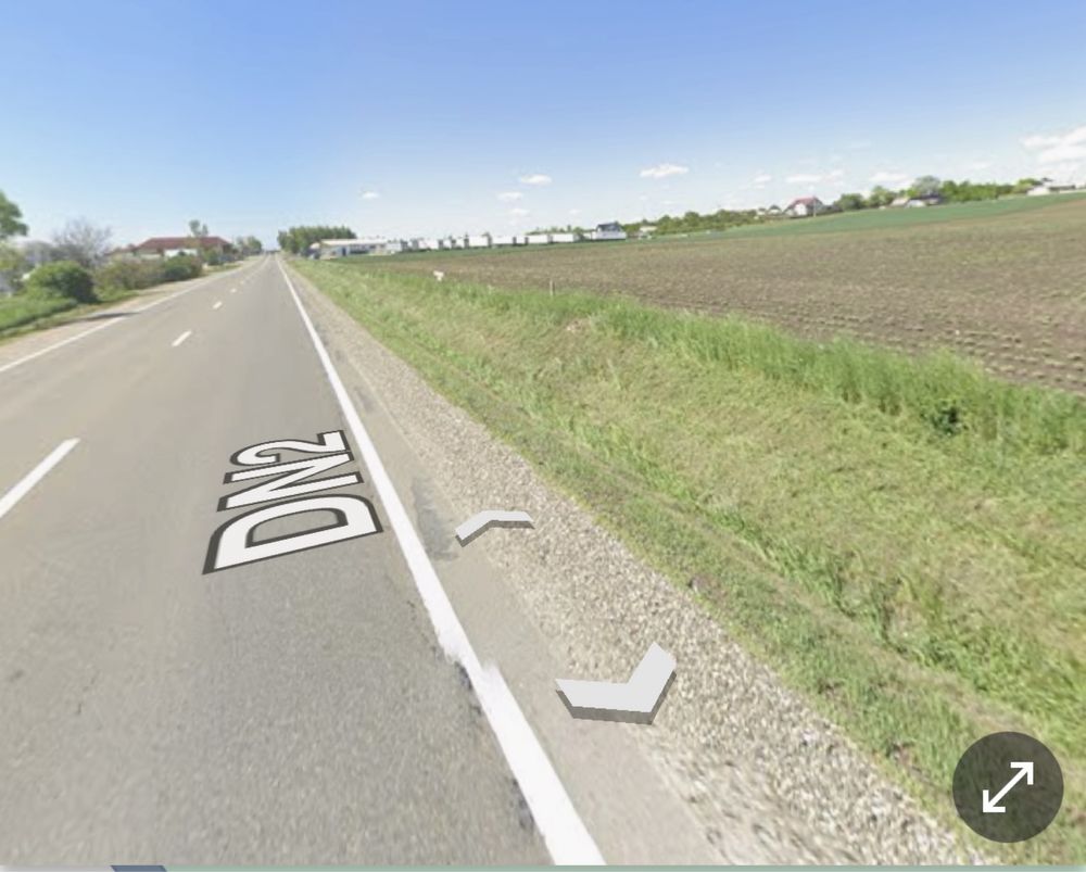 Vand teren intravilan Spataresti E85 2 intrari 5400 mp