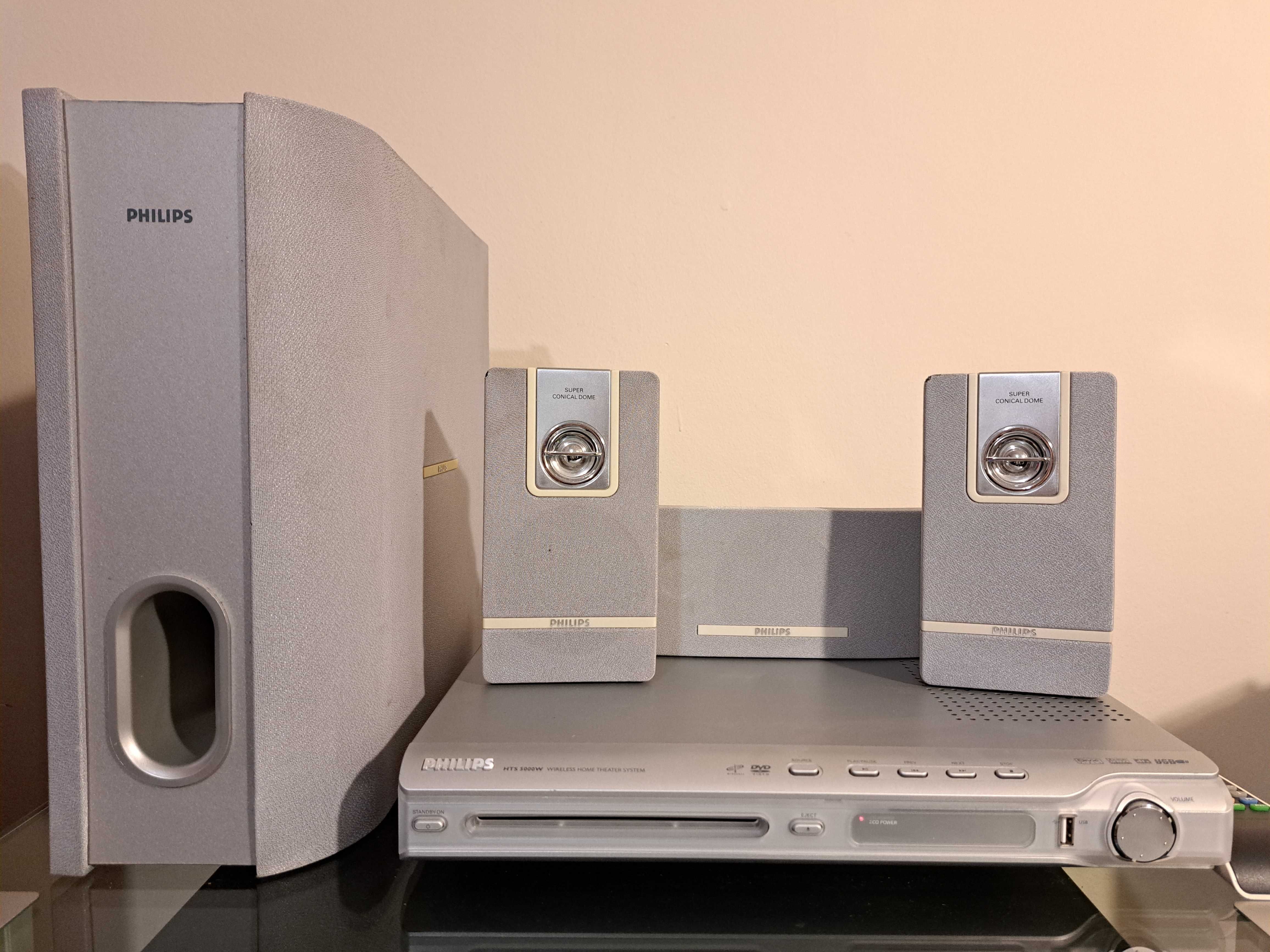 Homecinema Philips HTS-5000W, DVD si SACD player, 500w