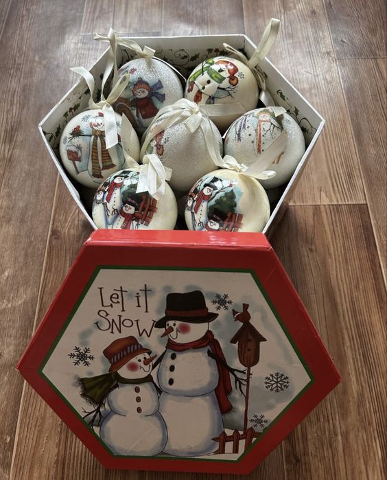 Продам набор стильных новогодних шаров