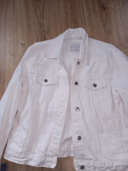 Дамско бяло дънково яке