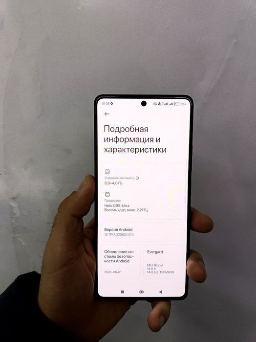 Redmi note 13 pro bo ideal 1ta qolli 256/8  kar dok full hamma narsasi