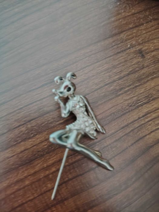 Brosa stil Art Deco, cu strasuri