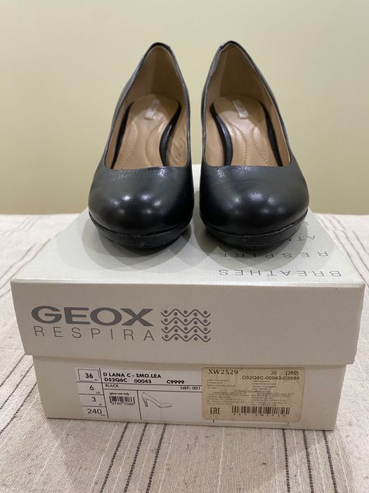 Удобные кожаные туфли Geox БУ