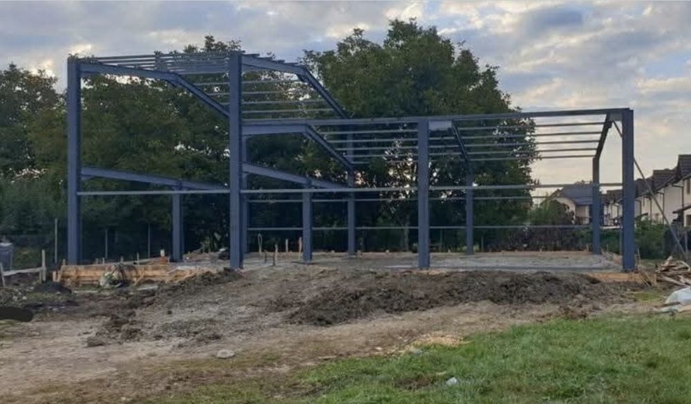 Vand structura metalica din stoc 15x25x4m ipe 200