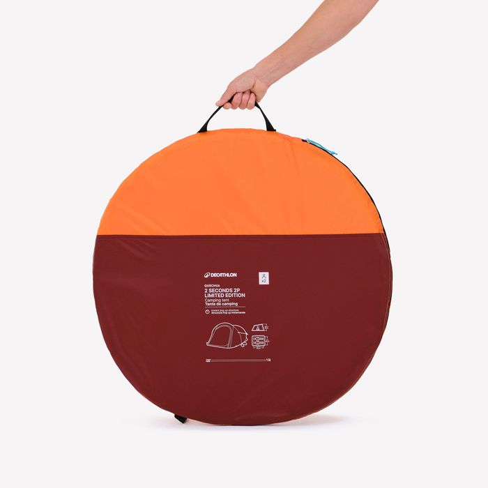 Cort Camping 2 Seconds 2 Persoane Summer - produs resigilat Decathlon