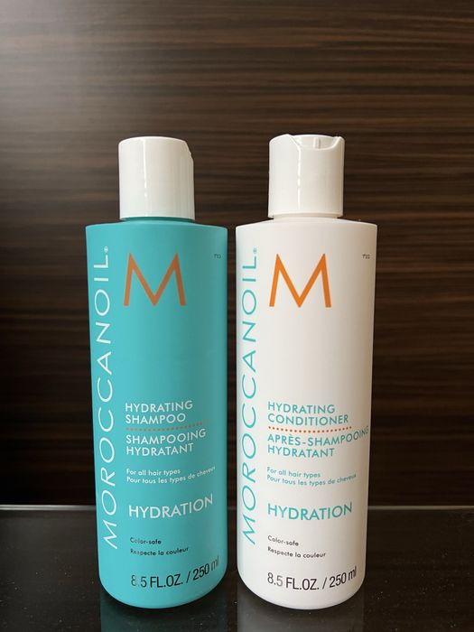Moroccanoil нови шампоан и балсам Hydration, 250 мл