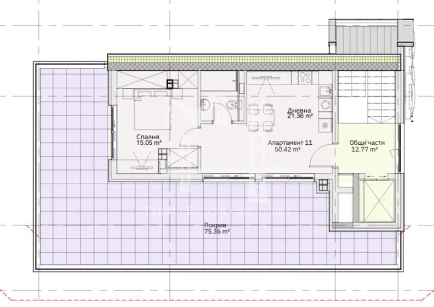 2-стаен в София-Левски площ 62 цена 158700