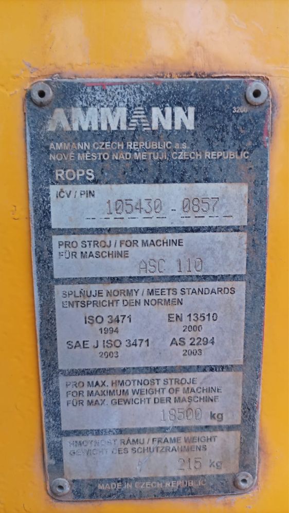 Clindru Compactor AMMANN ASC 110