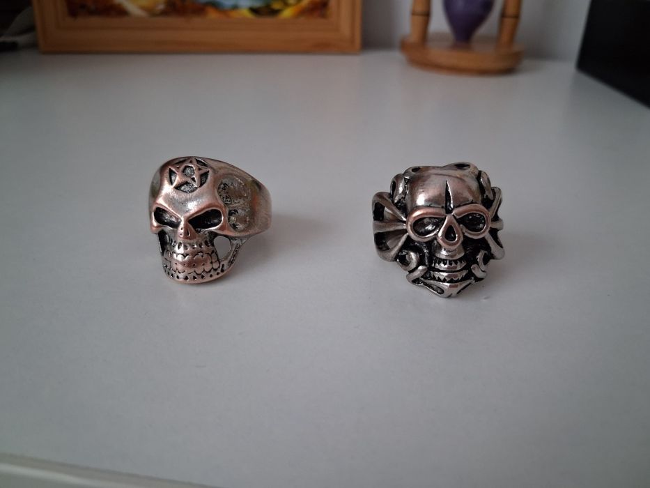 Vând Inele Stil Gotic  Barok Craniu