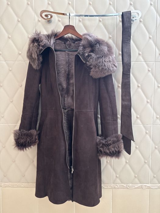 Дубленка для девочки-подростка,размер XS