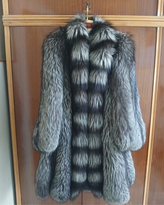 Blana naturala vulpe argintie