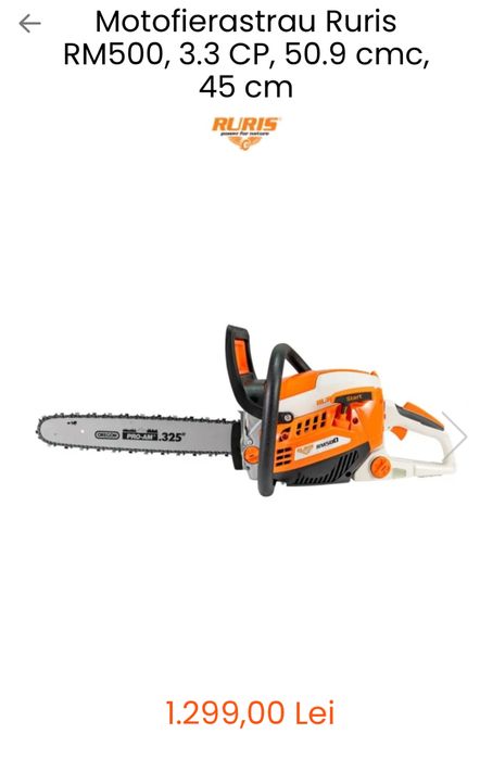 Motofierastrau/drujba Ruris rm500