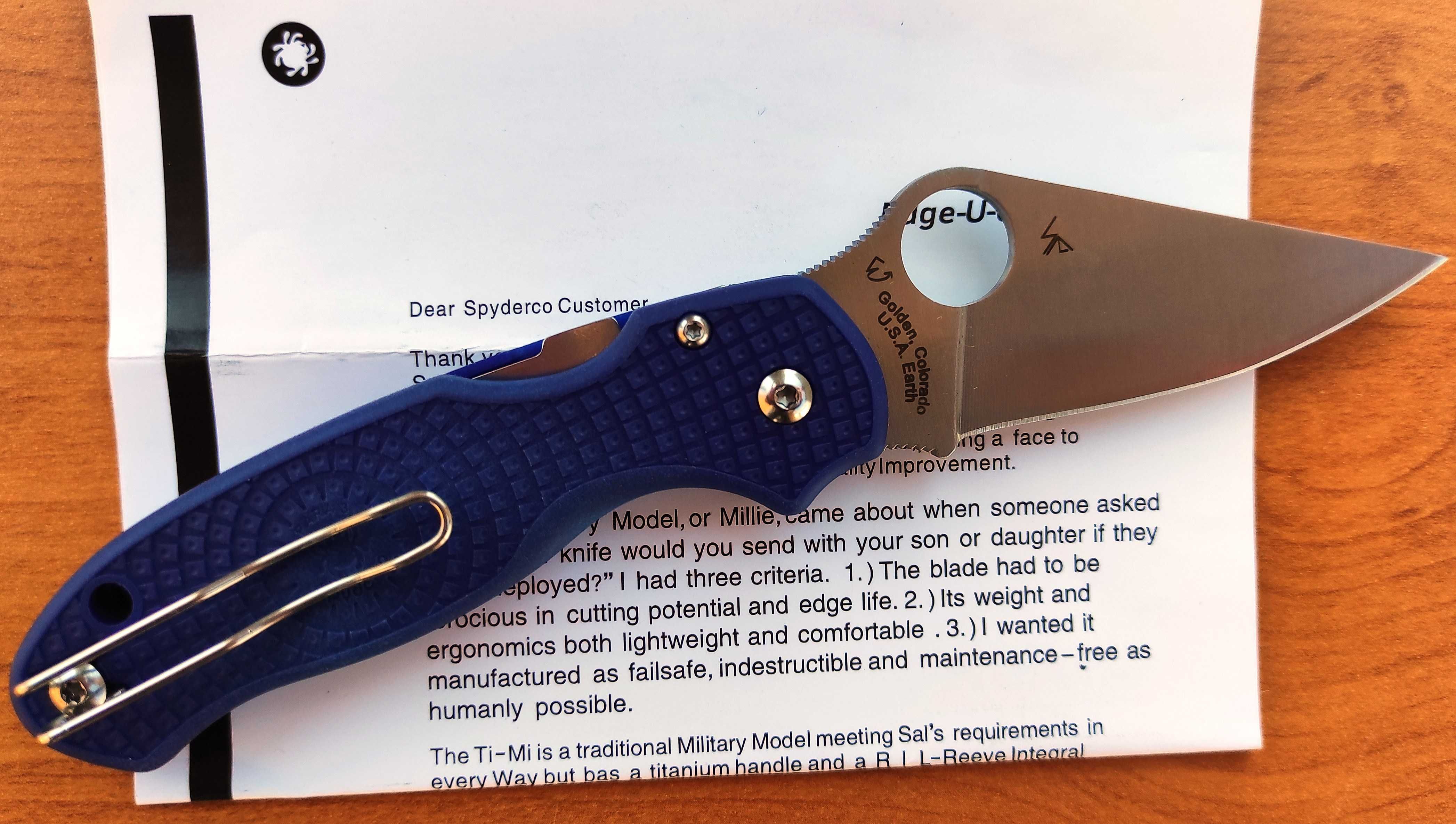 Сгъваем нож Spyderco Para 3 Lightweight