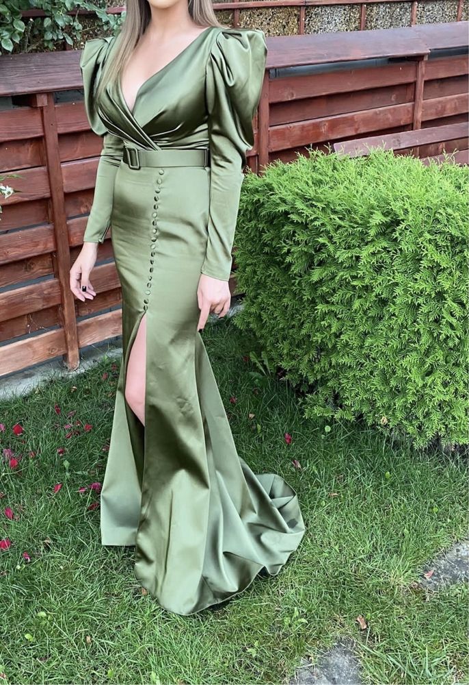 Rochie tafta verde