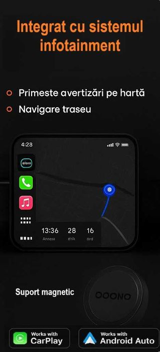 Detector Radar fix/mobil, camere viteza, OOONO CO-Driver NO2
