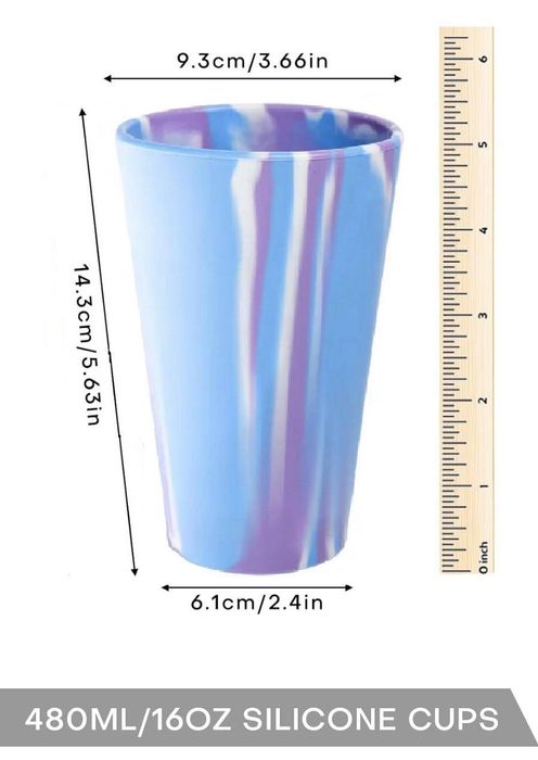 Силиконовый стакан для путешествий 480мл